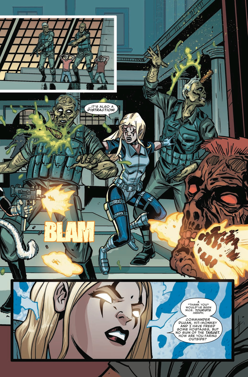 Illustration for article titled Exclusive Marvel preview: Monsters save the day in Howling Commandos #5